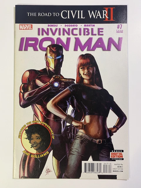 Invincible Iron Man #7 2016 NM 1st Cameo Appearance Of Riri Williams 3rd Print