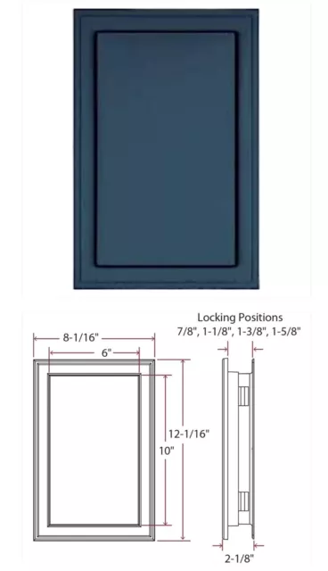 Luz de carro J-Block 036 azul medianoche 8x12x3⁄4-11⁄4"" revestimiento de vinilo montaje jumbo mástil