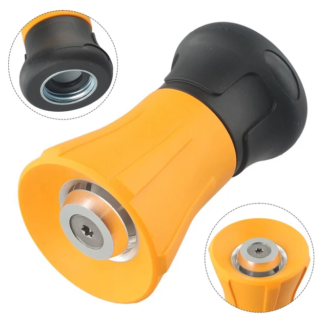 COMFORTABLE RUBBER HANDLE 3/4In Garden Hose Spray Nozzle Easy On/Off No