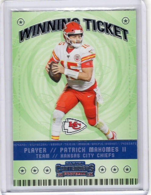 PATRICK MAHOMES 2020 Panini Contenders WINNING TICKET #1 - CHIEFS