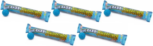 Zed Candy Razz 5X ZED CANDY Blue Razz Jawbreaker 6 Balls Packs Novelty Bubblegum ...