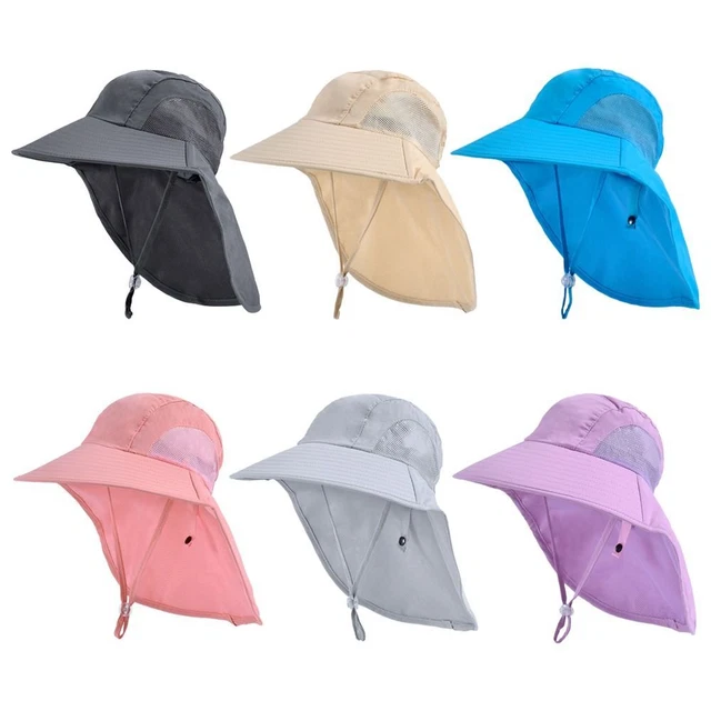 Cappelli a secchio regolabili ragazzo bambina bambini protezione UV tesa larga cappello da sole