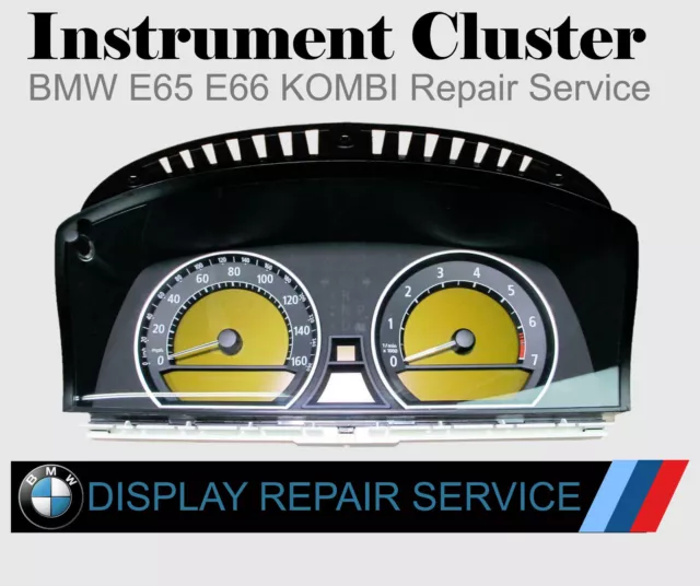 BMW E65 E66 Instrument Cluster 745 745Li 750i 750li 760li Display REPAIR SERVICE
