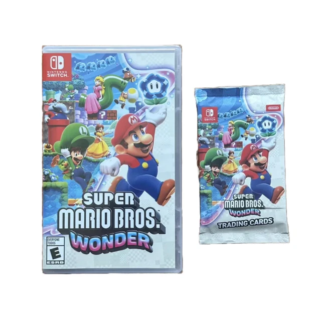SUPER MARIO BROS Wonder + Exclusive Trading Card Pack Nintendo Switch