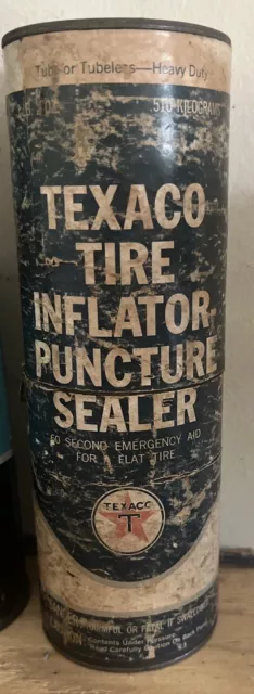 TEXACO TIRE INFLATOR-PUNCTURE SEALER - Vintage