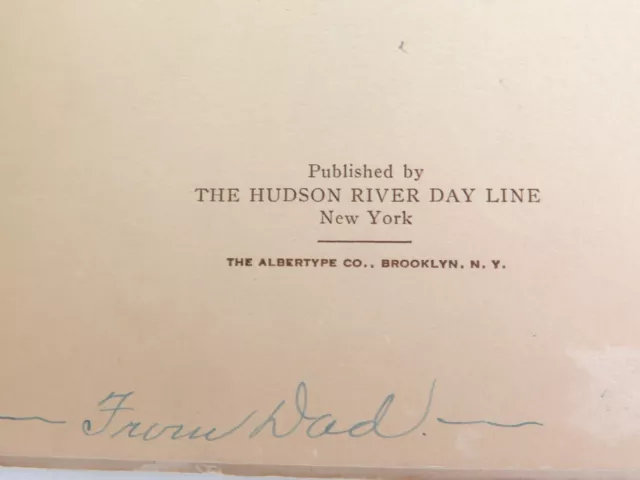 .SUPERB. EARLY 1900s THE HUDSON RIVER DAY LINE SCENIC LARGE SOUVENIR BOOKLET. 3