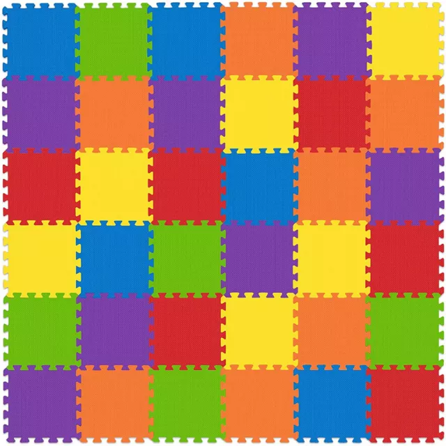 36 Tiles 12x12in Interlocking Foam Puzzle Thickest Mat for Kid Baby Play Exercis