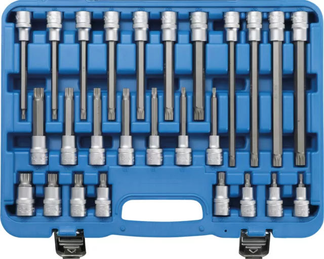 BGS Bit-Einsatz-Satz Innenvierkant 1/2" Innenvielzahn für XZN 26-tlg XZN M5-M16