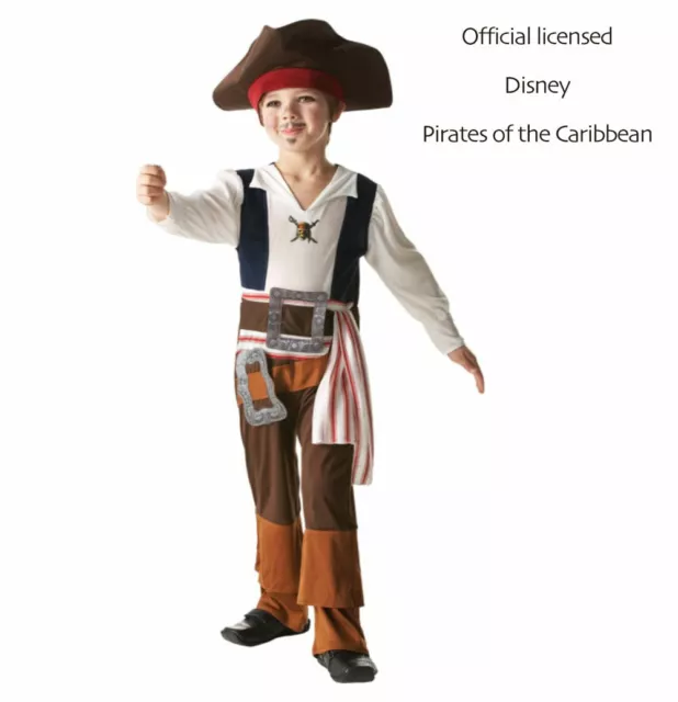 Captain Jack Sparrow Pirates of the Caribbean On Stranger Tides Kid Boy Costume