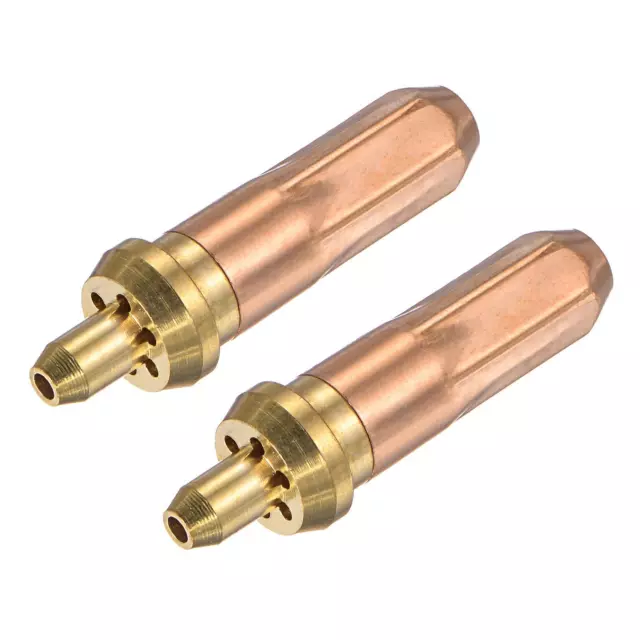 Copper Brass Cutting Tip, Plum Shape, 1.1mm Dia 52mm Length, 3-30, 2Pcs