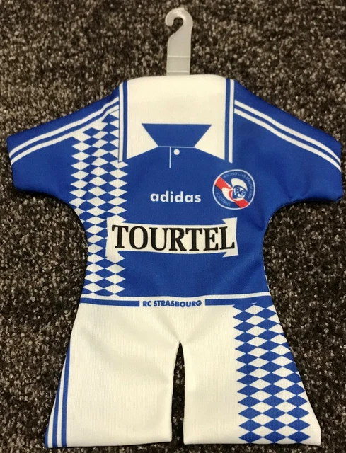 R C Strasbourg fanion mini maillot vintage football