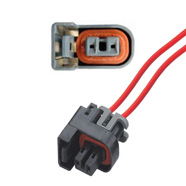 CONNECTEUR INJECTEUR - DELPHI avec cable (Female) injection carburant ...