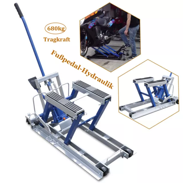 Piattaforma di sollevamento moto piattaforma di sollevamento idraulica sollevatore moto ATV ascensore base di montaggio 680 kg