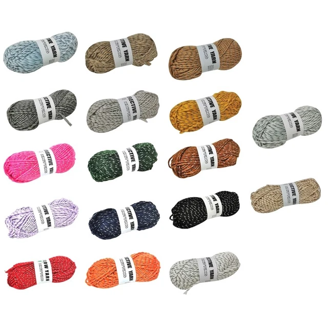 Sewing Thread Reflective Acrylic Fiber Threads 4mm Thick Strand for Embroidery