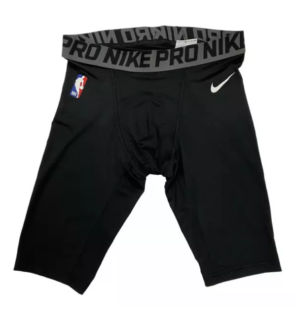 NIKE Men's NBA Issued NBA Basketball Compression Shorts 3XLT All White  *NEW*