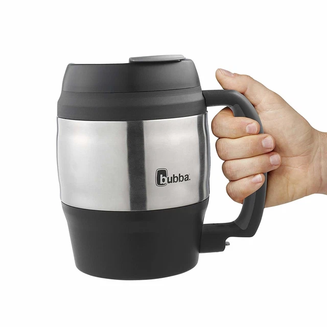 Big Bubba Classic Insulated Mug 52 Oz Polyurethane Travel Coffee Black Keg Shape 6