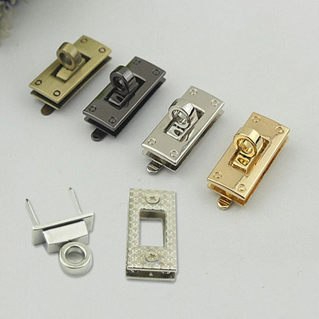 1 Set Metallverschluss Drehverschluss Drehschlösser für Handtasche Tasche Geldbörse Hardware Handwerk