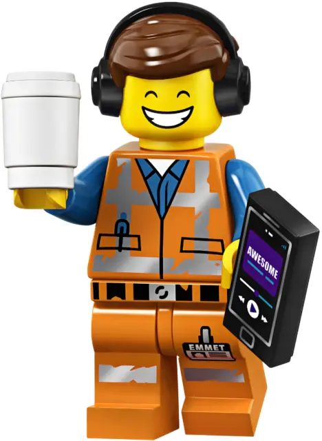 LEGO Movie 2 Awesome Remix Emmet Minifigure (71023) New Retired Collectible CMF