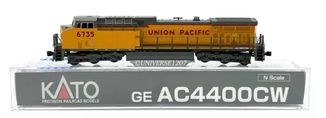 N Scale Kato 176-7038 AC4400CW Union Pacific #6735 Lightning Bolt NIB Locomotive 2