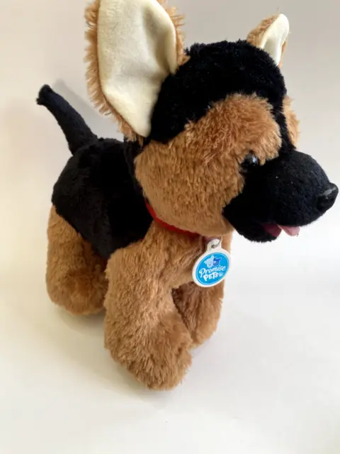 Build A Bear German Shepherd Dog Puppy Plush Promise Pets With Collar 12",