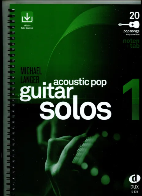 Acoustic Pop Guitar Solos 1 ~ Michael Langer ~  9783868491876