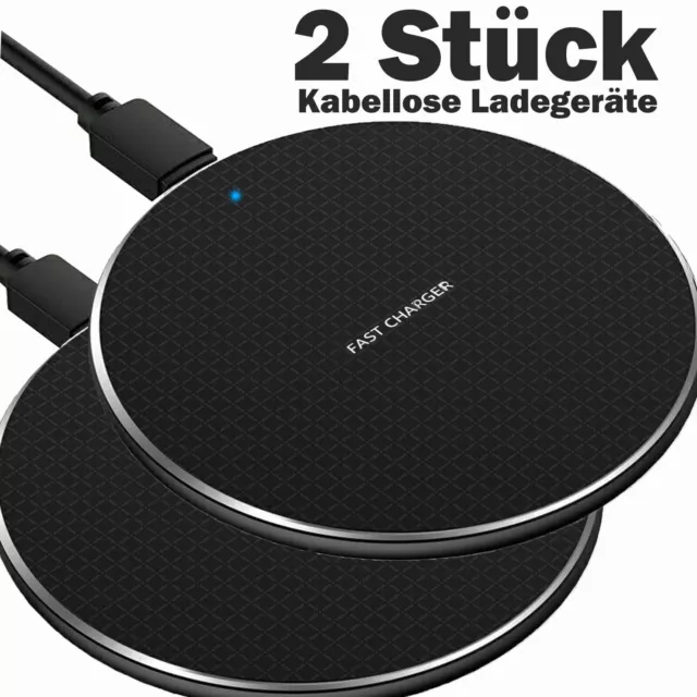 Wireless Charger Qi Ladegerät Induktive Ladestation Kabellos Für iPhone Samsung