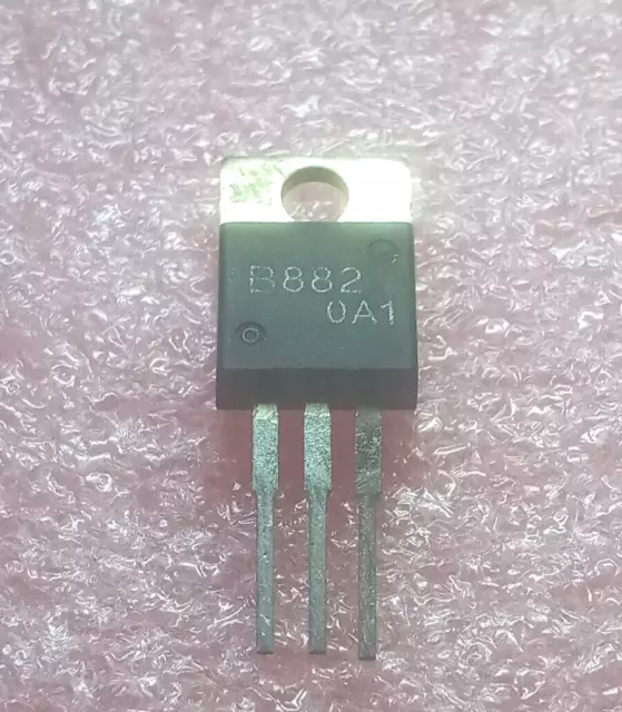 1pcs 2SB882 Si PNP  Power Transistor VCE0=60V IC=3A  40W 20MHZ  TO-220AA SANYO