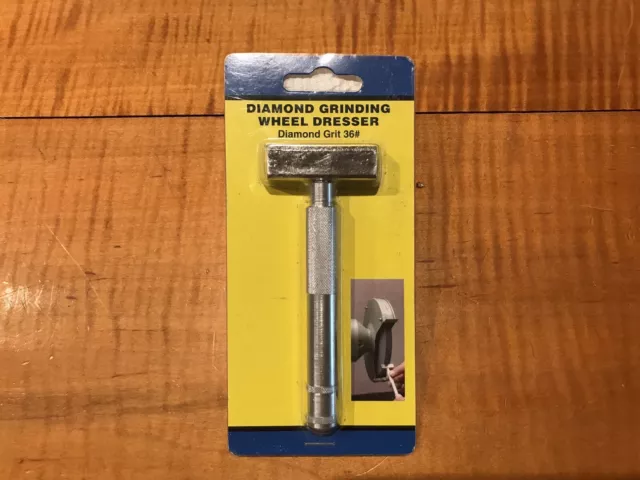 Grinding Wheel Dresser Abrading Tool with Flat Diamond Coated #36 Grit NEW MIP