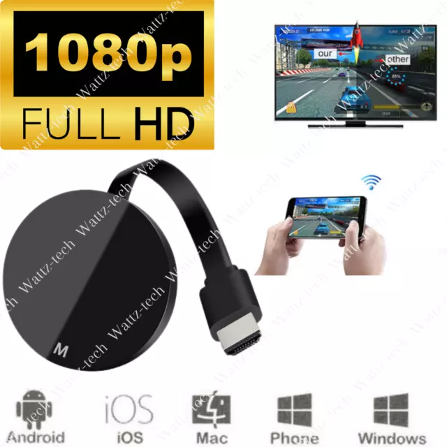 Wireless WiFi Cable HDMI 1080P Display Dongle For Samsung Android Phone To TV