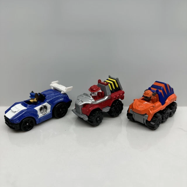 PAW PATROL CHASE Toy Car Mighty Pups Super Paws True Metal Diecast Lot