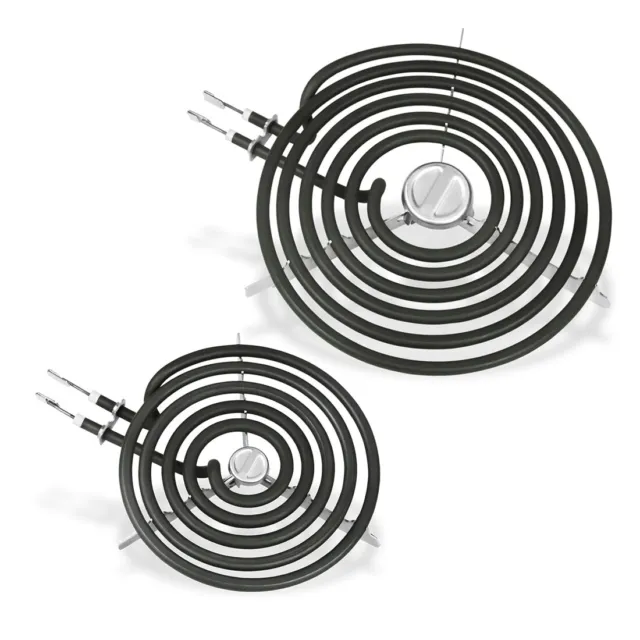 Upgraded 2pcs WB30M1-6" & WB30M2-8" Electric Range Burner Stove Fit GE Hotpoint