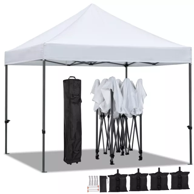 Pavillon 3x3m Gartenpavillon Faltpavillon Partyzelt Klapp Popup Festzelt Stabil
