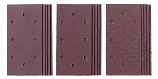 (TG. 93 x 187 mm) kwb by Einhell - Set di 15 fogli di carta vetrata Q-Stick (15