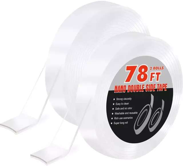 Instantly Locks Double Sided Nano Anchors 2 Pack Strong Without Screw