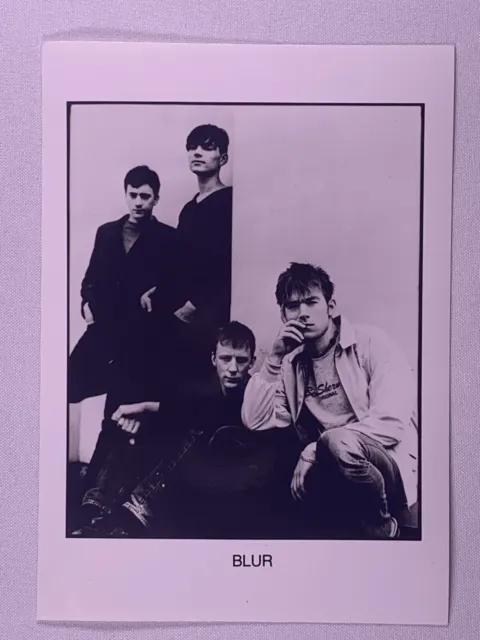 Blur Photo Vintage Britpop Black and White Promo Circa 1990s