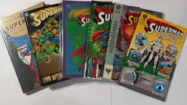 SUPERMAN tpb lot collection of 6 man of steel archives Alan Moore John Byrne