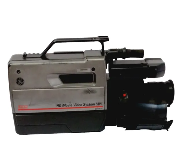 Retro VHS Video Camera G.E. CG-9810 HQ Camcorder  Vtg 80's NO BAT UNTESTED