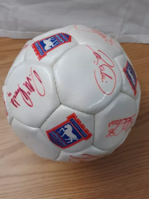 Signed Ipswich Town Football Club Ball - Autographed - Collectable - Rare