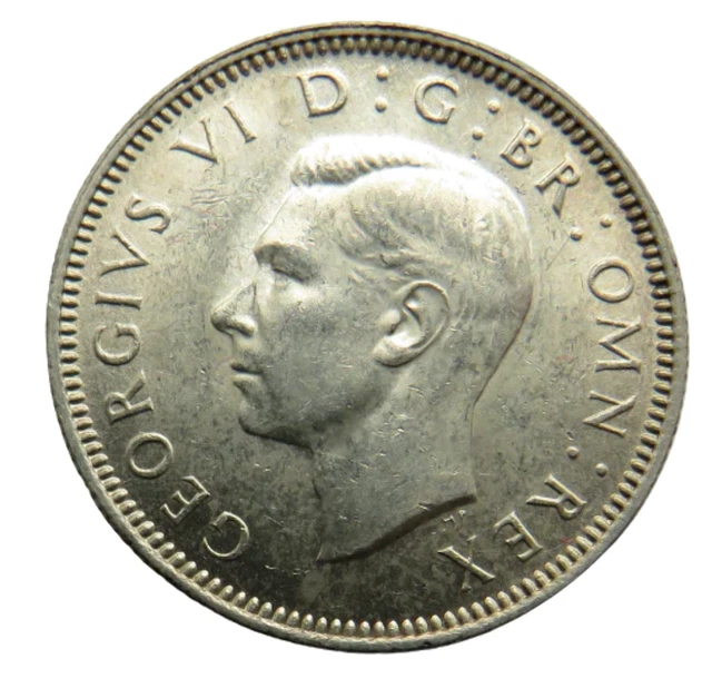 1940 King George VI (English) Silver Shilling Coin In High Grade