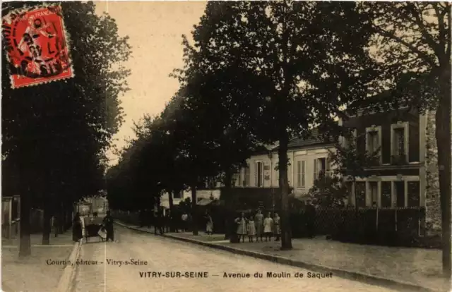 CPA AK VITRY-sur-SEINE Avenue du Moulin de Saquet (672134)