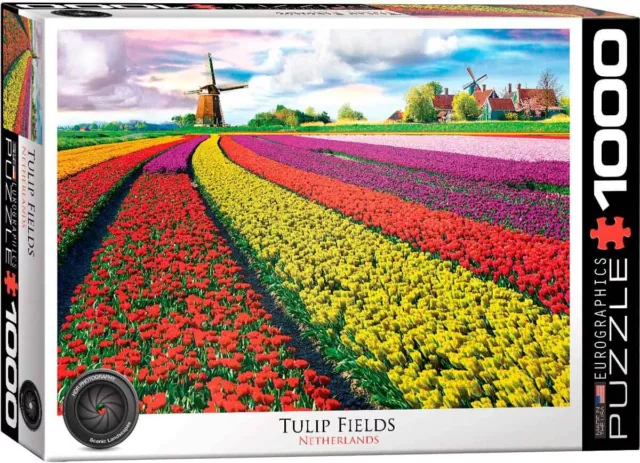 Puzzle Paisajes 1000 Piezas Eurographics 6000-5326 Campo De Tulipanes , Holanda