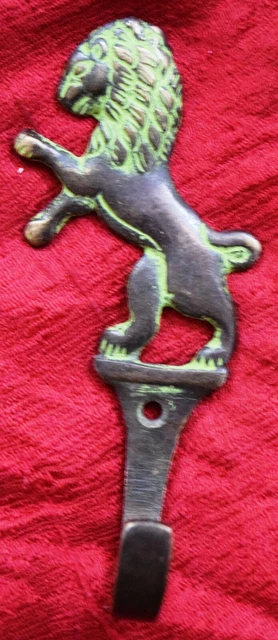 Antique Style Lion Shape Washroom Dec Brass Handmade Key Chain Cloth HangerCJ179