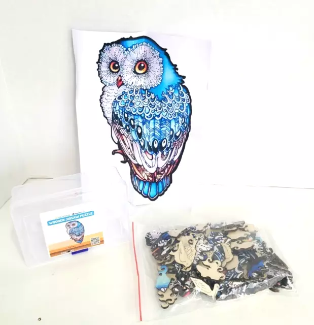Wisdom Owl Wooden Jigsaw Puzzle ~ Crafthub ~ Whimsical pieces