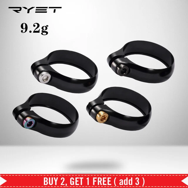 Bicycle Alloy Seat Post Clamp Titanium Screw For 27.2/30.8/31.6mm Bike Seatpost