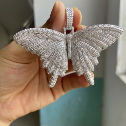 Bague Homme Moissanite 5 Ct Plaqué Or Rose - Personnalisable, Taille Ajustable, Certificat GRA