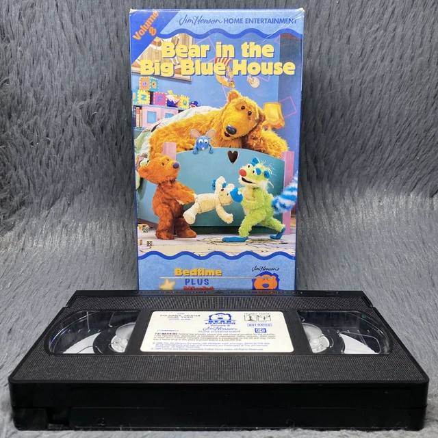 BEAR IN THE Big Blue House Bedtime Plus Night VHS Tape 1999 Jim Henson