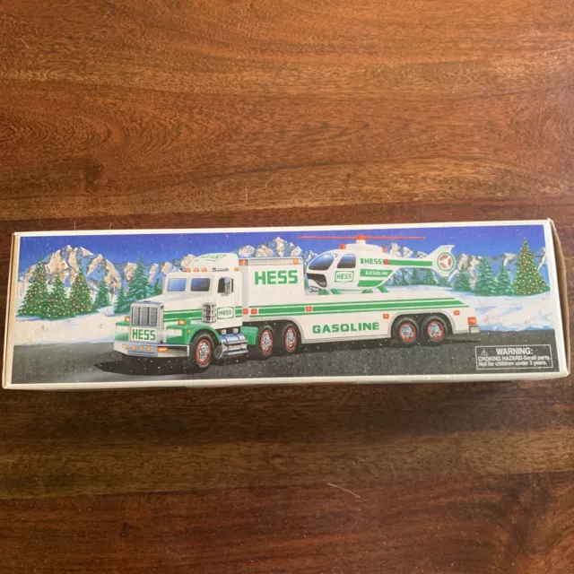 1995 Hess Toy Truck and Helicopter - Collectible - NEW IN ORIGINAL BOX