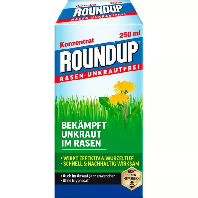 Roundup RasenUnkrautfrei Konzentrat 250 ml  ohne Glyphosat 15 ml ca 10 m²