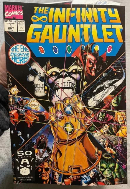 Infinity Gauntlet #1 - Marvel Comics 1991 George Perez Thanos (002) Avengers NM