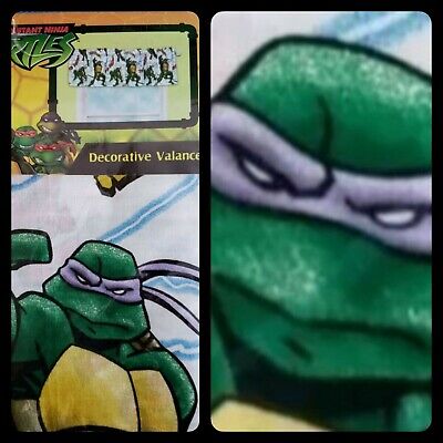 Teenage Mutant Ninja Turtles Valance TMNT Donnie 84"x1 2004 Nuevo Stock Antiguo